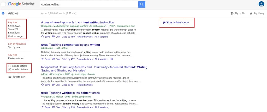 Google Scholar helps you search for scholarly content, in-depth articles, and eBooks